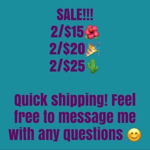 Big sale!! Everything must go!